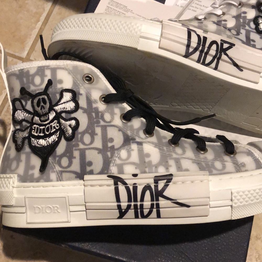 OPEN TO TRADES | VERY GOOD Authentic DIOR & Shawn B23 High Top size 8
